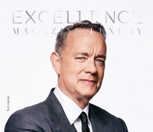 Tom Hanks on the cover of Excellence Magazine