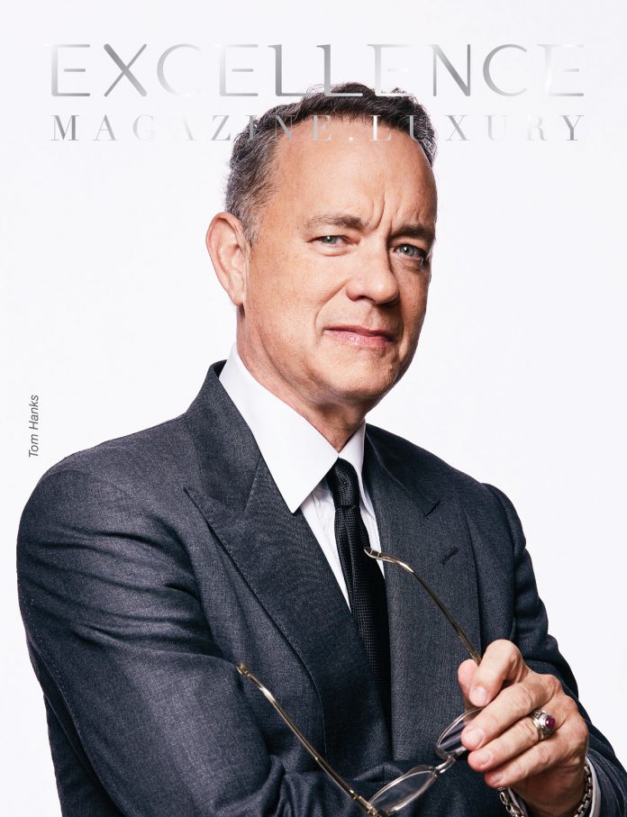 Tom Hanks on the cover of Excellence Magazine